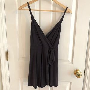 UO Dark Grey Dressy Romper